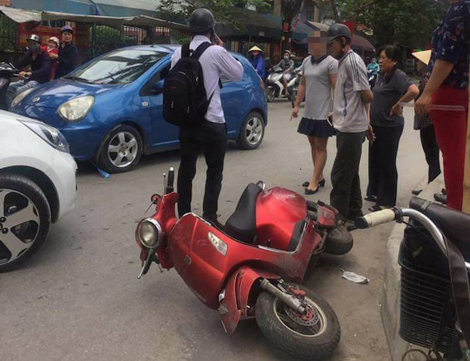 Hiện trường vụ tai nạn giao thông.