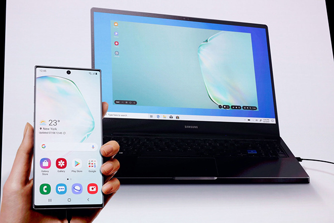 Samsung DeX biến chiếc Galaxy Note10 thành công cụ đắc lực cho người dùng.
