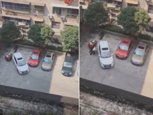 Bạn trẻ - Cuộc sống - Màn lùi xe vào bãi đỗ có một không hai và cái kết "khó đỡ"