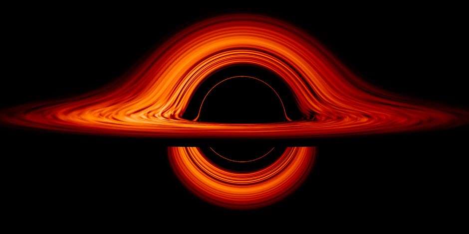 Hình ảnh mô phỏng sắc nét về hố đen mới được NASA công bố (Ảnh: NASA)