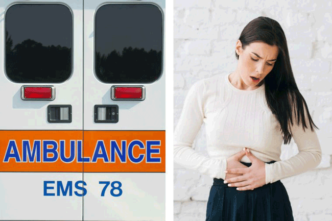 7. Khó thở: Bác sĩ Nazareth cho biết, khó thở hoặc cảm thấy muốn ngất xỉu khi đau bụng là những dấu hiệu cảnh báo bệnh nhân nên được chẩn đoán càng sớm càng tốt. Hơi thở có thể chỉ ra vấn đề về tim hoặc các tình trạng nguy hiểm khác.

