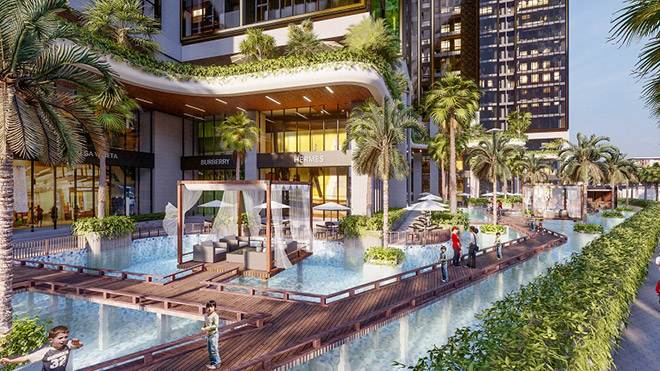 Theo một cách nào đó, Sunshine City Sài Gòn có lẽ giống như một công viên với những không gian sống xanh