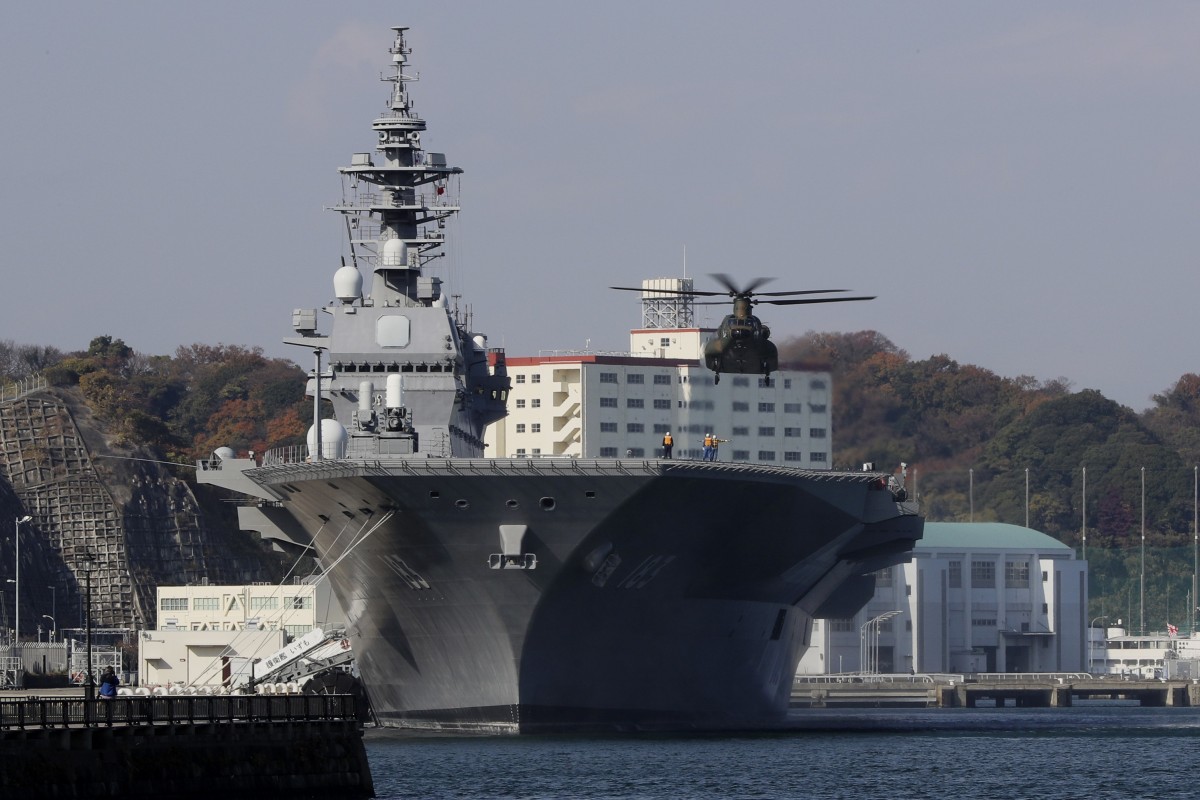 Tàu khu trục trực thăng Izumo của Nhật sẽ được nâng cấp để mang theo chiến đấu cơ.