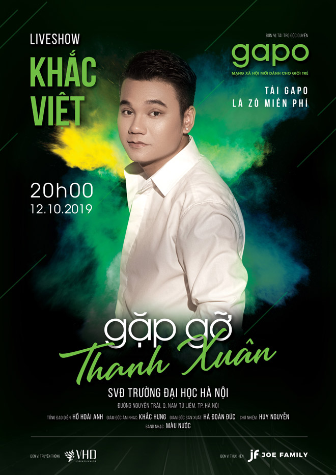 Gapo đồng hành cùng Khắc Việt trong liveshow “Gặp gỡ thanh xuân” - 1