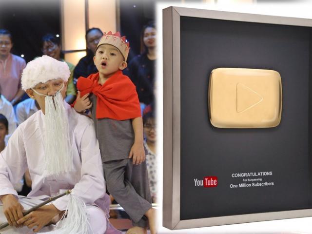 Tin tức giải trí - 5 chú tiểu gây sốt "Thách thức danh hài" chính thức nhận nút vàng YouTube