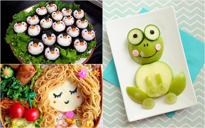 Những món ăn được trang trí đẹp mắt sẽ khiến bé thích thú và muốn ăn hơn&nbsp;