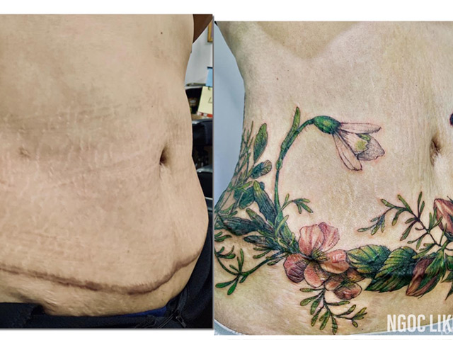 Làm đẹp - Mẹ 3 con ở Hà Nội cắn răng đi xăm 15 tiếng và cái kết bất ngờ