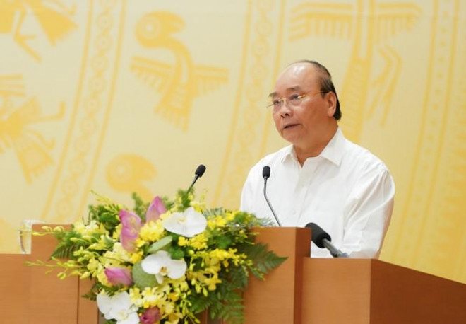 Thủ tướng Nguyễn Xuân Phúc phát biểu kết luận hội nghị.