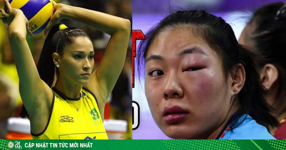 Chân dài bóng chuyền đập không thể đỡ: Phóng như tên lửa vào đối thủ