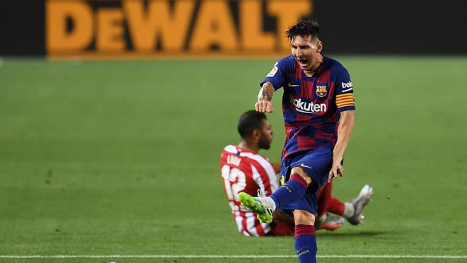 Messi ghi bàn nhưng Barcelona vẫn bị Atletico Madric cầm hòa 2-2 ở vòng 33 La Liga