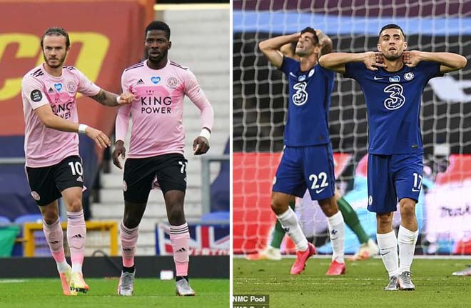 Leicester, Chelsea cùng thua sốc khiến cuộc đua top 4 trở nên khó lường