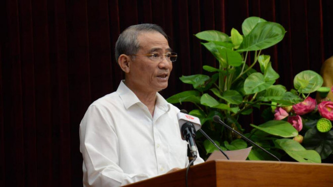 Bí thư Thành ủy Đà Nẵng Trương Quang Nghĩa phát biểu tại Hội nghị