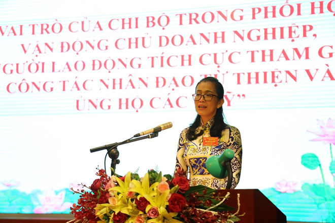 Bà Nguyễn Thị Thanh Trang, Phó TGĐ Công ty CP Đầu tư Xây dựng Thiên Lộc