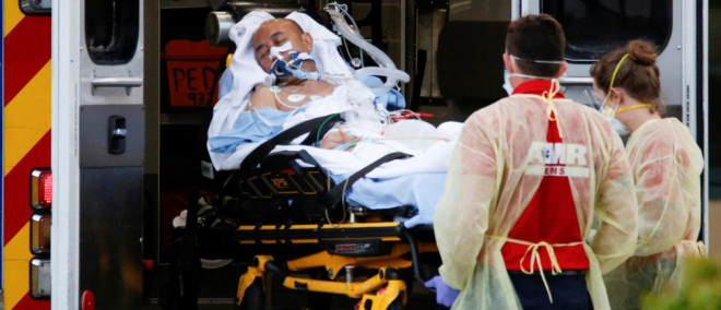Mỹ là nước có số ca nhiễm Covid-19 cao nhất thế giới. Ảnh: Reuters
