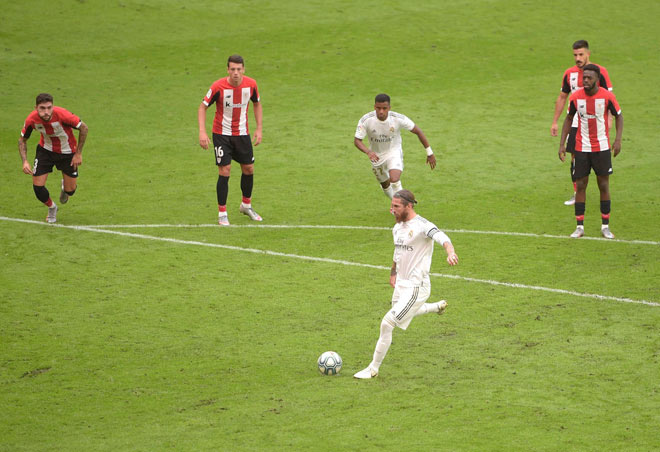 Sergio Ramos trận thứ 2 liên tiếp ghi bàn từ chấm phạt đền giúp Real Madrid thắng ở La Liga