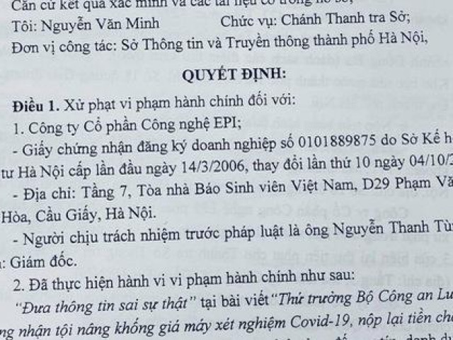 Tin tức trong ngày - Bị phạt 25 triệu đồng vì đưa tin sai sự thật về Thứ trưởng Công an Lương Tam Quang
