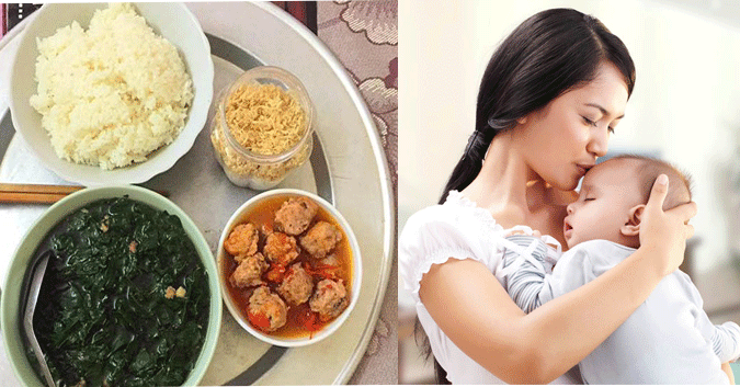 Chế độ ăn kiêng cho mẹ sau sinh không phải cái nào cũng đúng