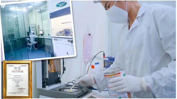 Thanhhang Milk có phòng kiểm nghiệm đạt ISO 17025:2005 nhằm đảm bảo chất lượng từ nguồn nguyên liệu đầu vào đến bán thành phẩm và thành phẩm đầu ra