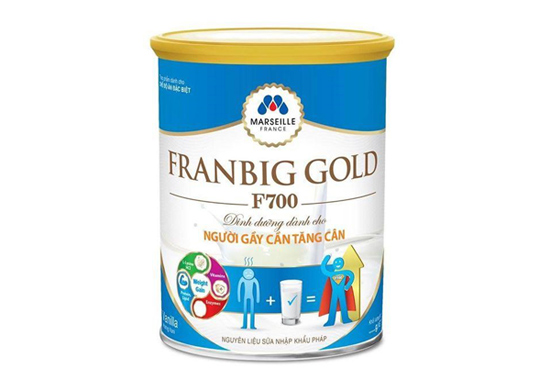 Nhãn sữa bột cao cấp Franmilk với nguyên liệu sữa nhập khẩu Pháp, được đóng gói tại Thanhhang Milk