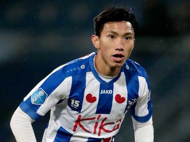 Văn Hậu trong màu áo Heerenveen