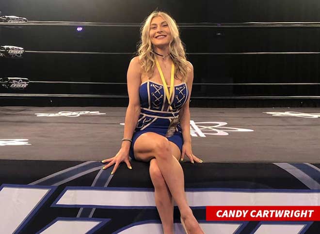Candy Cartwright, một trong những nữ đô vật gần đây tố cáo hành vi cưỡng bức của đồng nghiệp