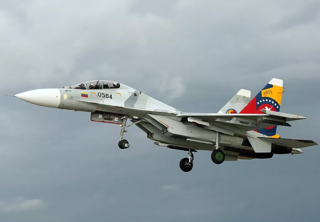 Chiến đấu cơ Su-30 của không quân Venezuela.