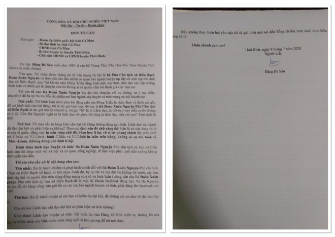 Người có dòng bình luận nhạy cảm "phản pháo" bằng đơn tố cáo