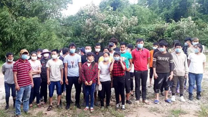 33 đối tượng người Việt nhập cảnh trái phép - Ảnh: Báo Quảng Ninh