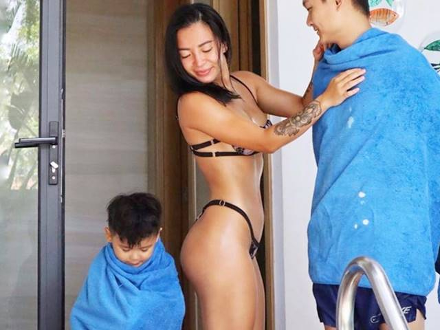 Thời trang - Đồ bơi tí hon hiếm ai dám mặc của "nữ hoàng phòng gym Hà thành"