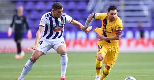 Trực tiếp bóng đá Real Valladolid - Barcelona: Đội khách hú hồn pha đối mặt (H1)