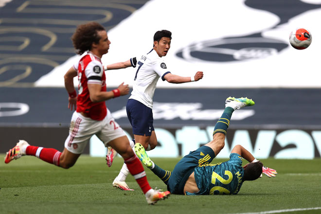 Son Heung Min ghi bàn và kiến tạo giúp Tottenham thắng ngược Arsenal 2-1