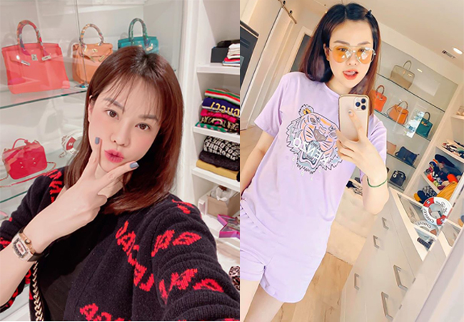 Người đẹp tạo dáng xì tin trong không gian yêu thích nhất.
