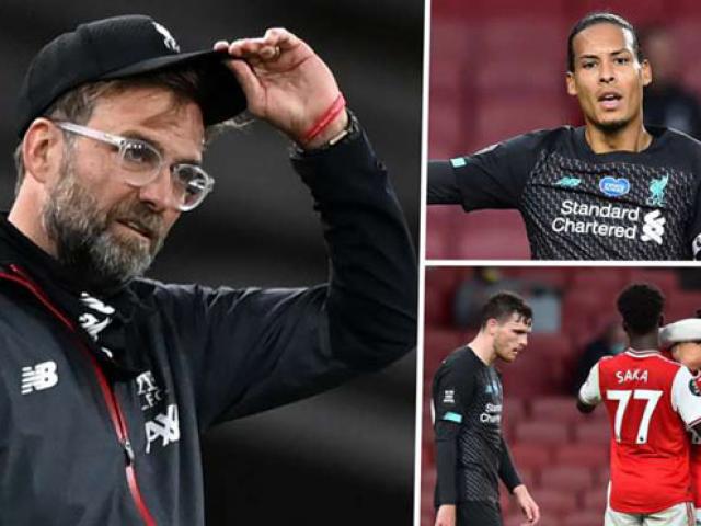 Liverpool thua Arsenal: Tội đồ Van Dijk nhận lỗi, Klopp trút giận học trò