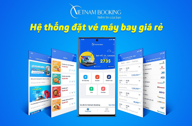 Vietnam Booking - Hệ thống đặt vé máy bay trực tuyến giá rẻ tốt hiện nay.