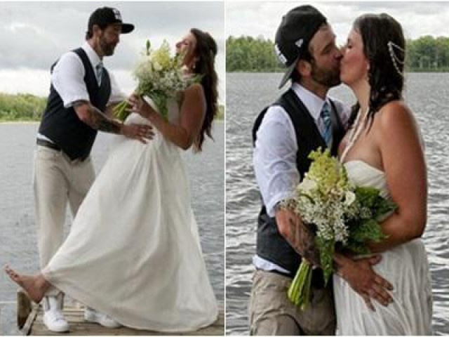 Bạn trẻ - Cuộc sống - Chụp ảnh cưới theo phong cách "bước nhảy hoàn vũ", cô dâu chú rể gặp "thảm họa" không ai ngờ