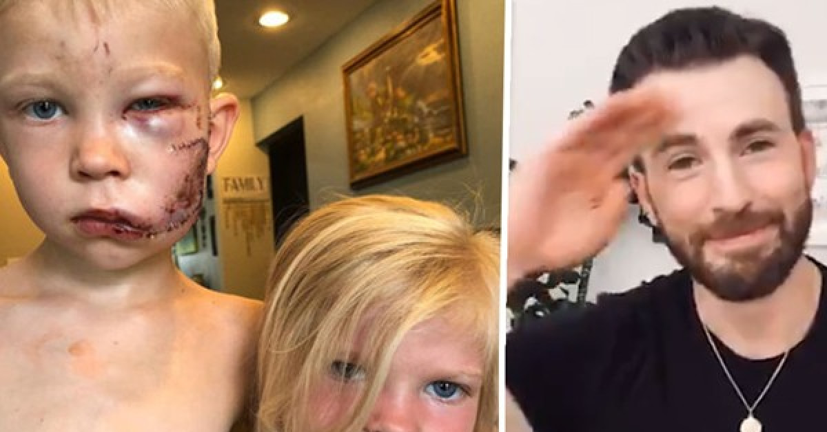 Bạn trẻ - Cuộc sống - Từ người hùng tới người hùng: “Captain America” nhắn gửi cậu bé chịu bị chó cắn thay em