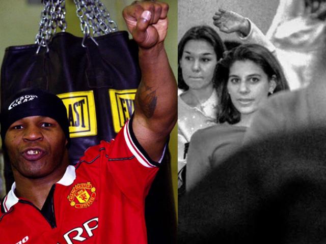 Thể thao - Ảnh độc về Mike Tyson: Mặc áo MU, kể chuyện "đỏ mặt" cho nữ sinh