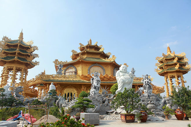 Ngôi chùa "dát vàng" có cả trăm con rồng, phượng uốn lượn ở Hưng Yên - 1