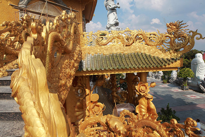 Ngôi chùa "dát vàng" có cả trăm con rồng, phượng uốn lượn ở Hưng Yên - 11