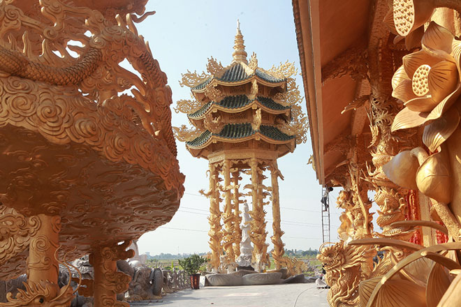 Ngôi chùa "dát vàng" có cả trăm con rồng, phượng uốn lượn ở Hưng Yên - 6