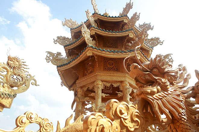 Ngôi chùa "dát vàng" có cả trăm con rồng, phượng uốn lượn ở Hưng Yên - 7