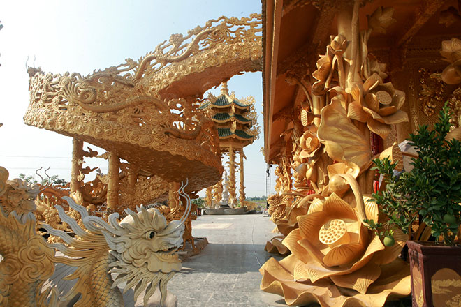 Ngôi chùa "dát vàng" có cả trăm con rồng, phượng uốn lượn ở Hưng Yên - 8