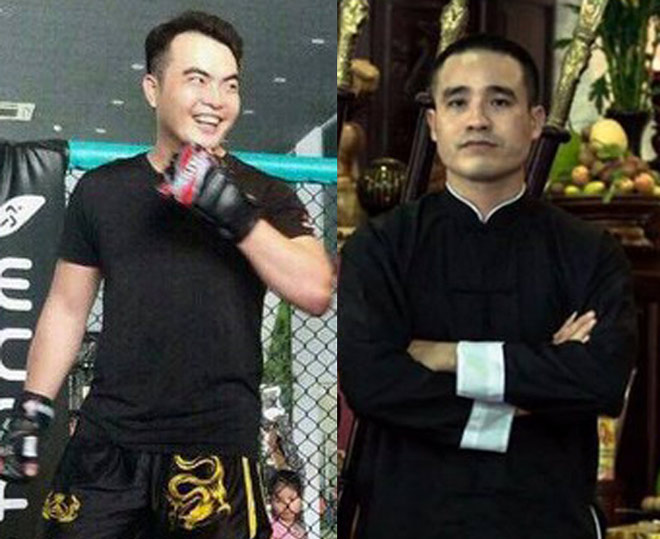 Lưu Cường (trái) đấu võ sư Nam Anh Kiệt (phải) vào cuối tuần này