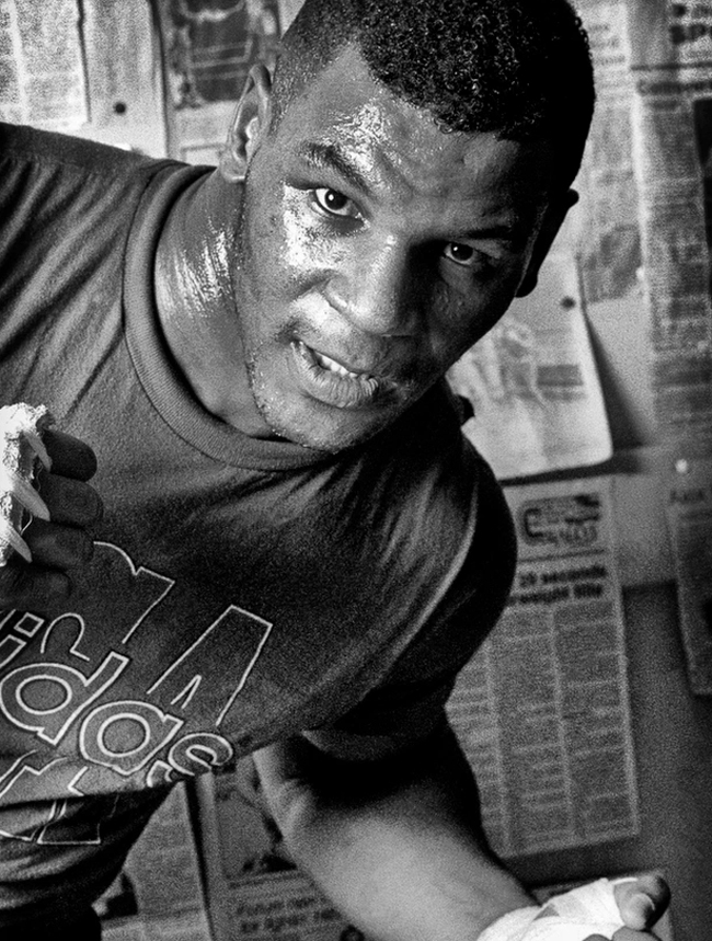 Mike Tyson tập luyện ở Catskill, New York (Mỹ).

