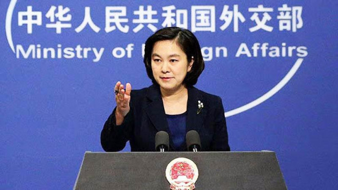 Người phát ngôn Bộ Ngoại giao Trung Quốc – bà Hoa Xuân Doanh. Ảnh: GETTY IMAGES