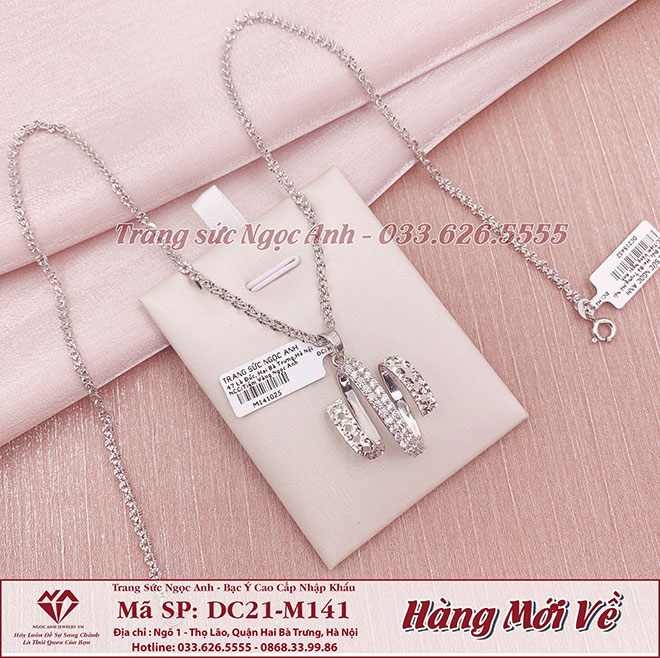 Mẫu dây chuyền mới nhất tại Ngoc Anh Jewelry làm “nức lòng” tín đồ mê trang sức bạc cao cấp.