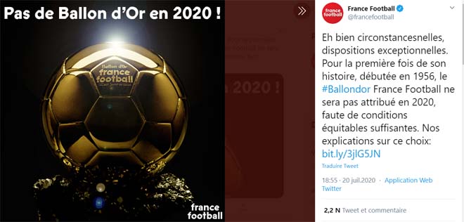 Ronaldo đón tin sốc: Hủy trao giải Quả bóng vàng 2020, nguyên nhân vì sao? - 1