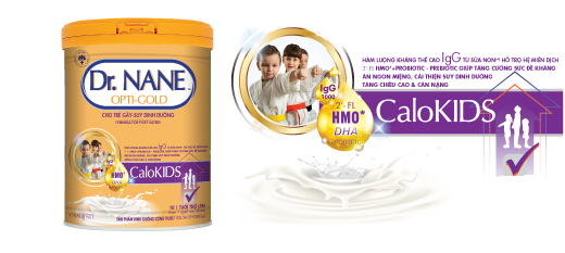 Cải thiện suy dinh dưỡng thấp còi với Dr. Nane Opti-Gold Calokids - 1