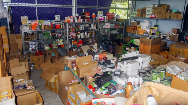 Qua kiểm tra, lực lượng chức năng đã tiến hành tạm giữ toàn bộ hàng hóa không hóa đơn, chứng từ để xử lý theo quy định. Ảnh: Tổng Cục QLTT