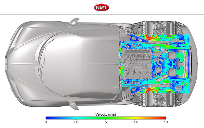 Hệ thống máy lạnh trên xe Bugatti Chiron có thể làm mát cả căn hộ - 4